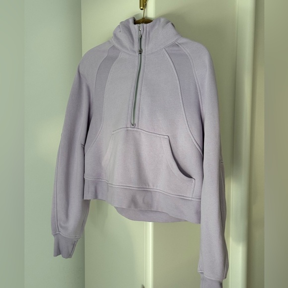 lululemon athletica Tops - Lululemon Lilac Scuba Oversized Half-Zip Hoodie. Size XS/S